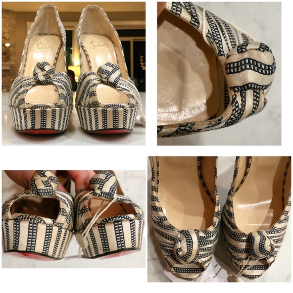 Christian Louboutin “Greissimo” Peep Toe Pumps - Picture 12 of 17